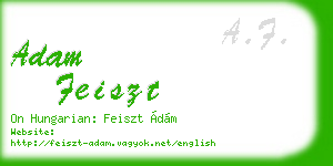adam feiszt business card